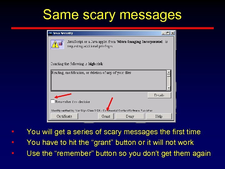 Same scary messages • • • You will get a series of scary messages
