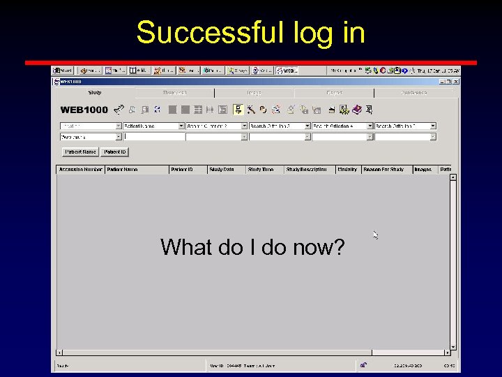 Successful log in What do I do now? 