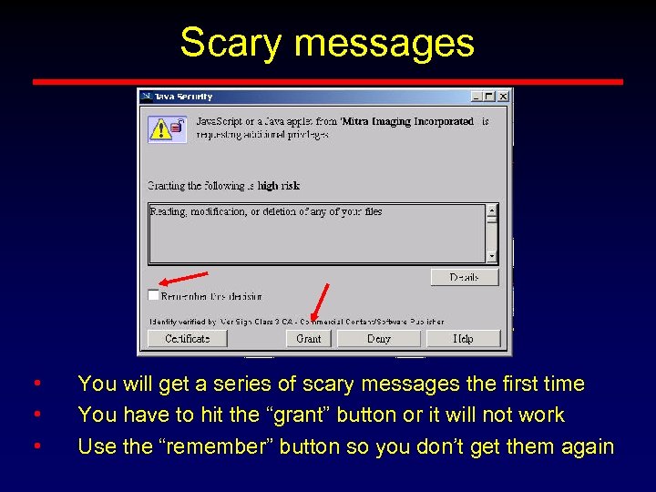 Scary messages • • • You will get a series of scary messages the