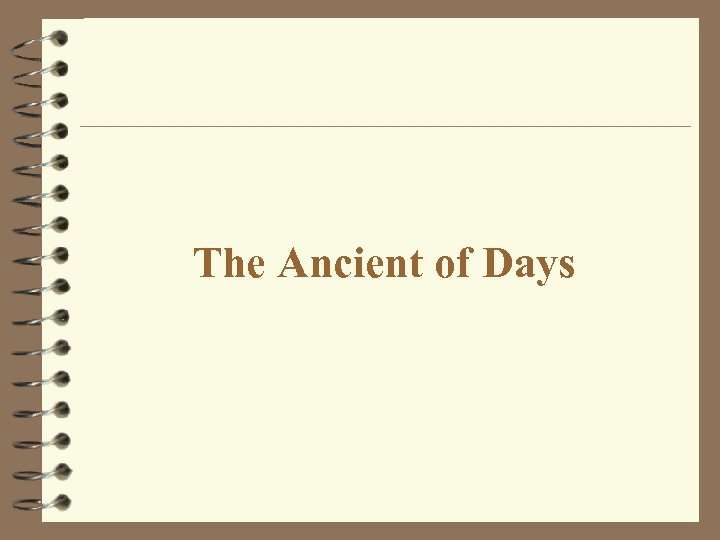 The Ancient of Days 