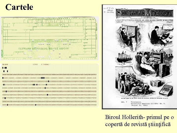 Cartele Biroul Hollerith- primul pe o copertă de revistă ştiinţifică 