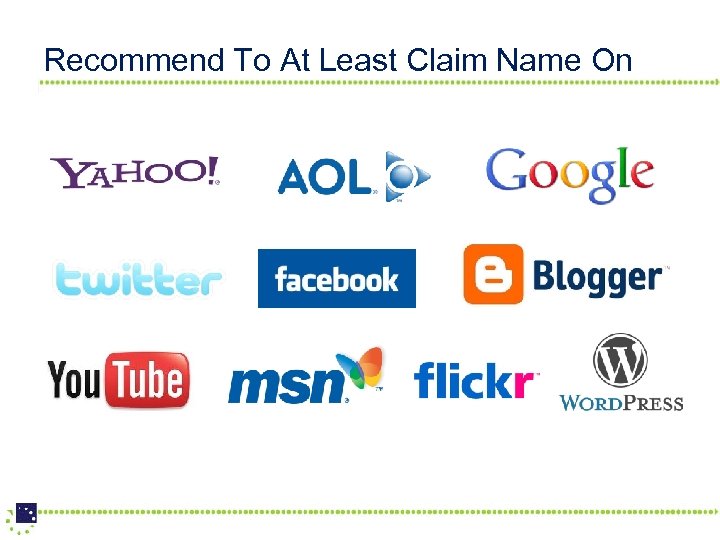 Recommend To At Least Claim Name On 