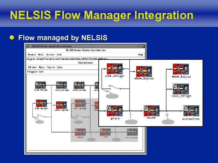 NELSIS Flow Manager Integration l Flow managed by NELSIS 