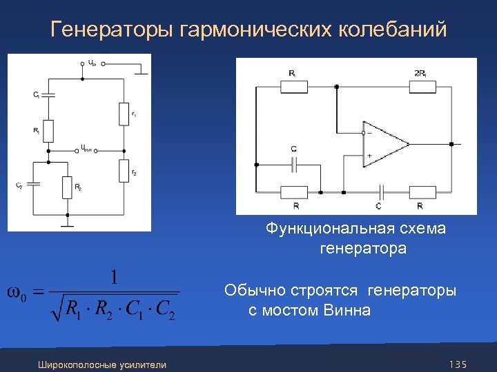 Функциональные схемы автогенераторов