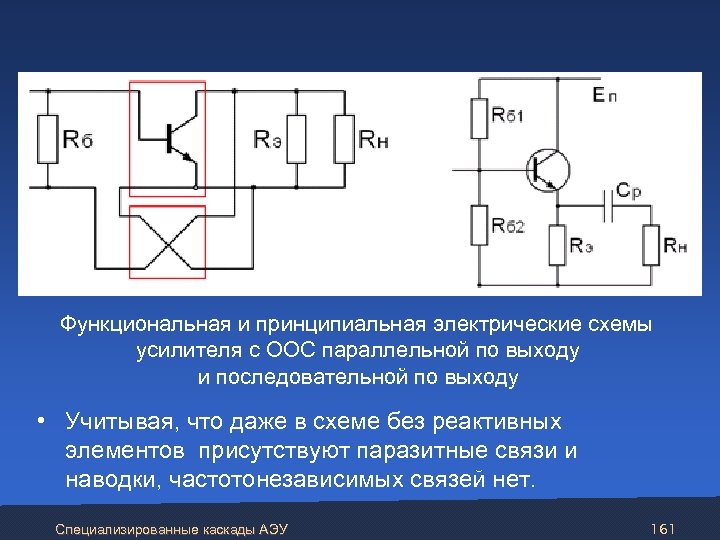 Функциональная схема усилителя