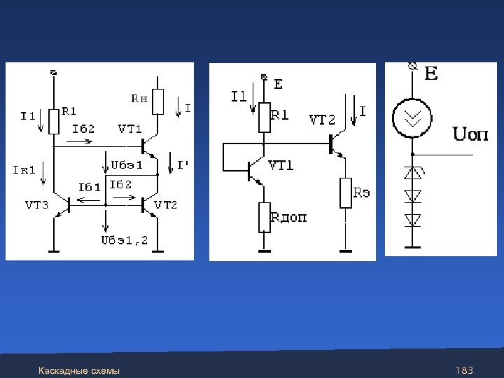  Каскадные схемы 183 