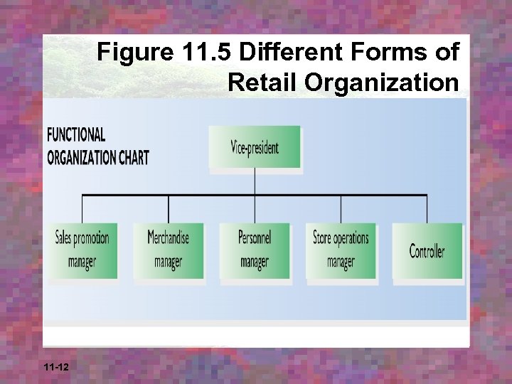 Figure 11. 5 Different Forms of Retail Organization 11 -12 