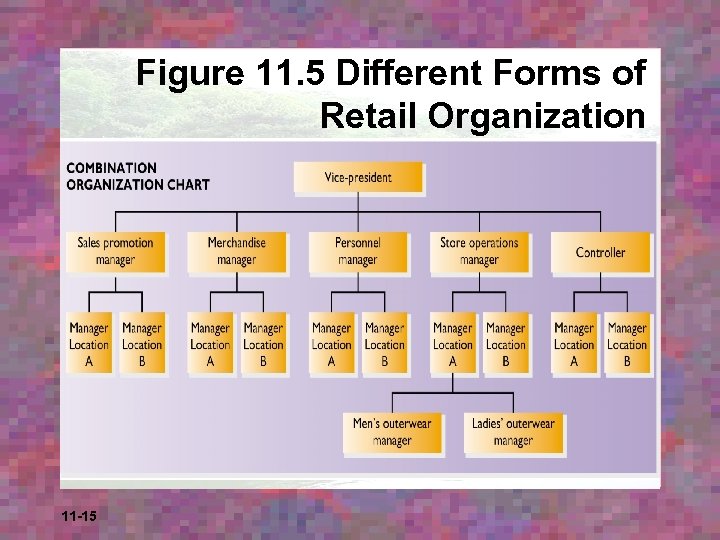 Figure 11. 5 Different Forms of Retail Organization 11 -15 