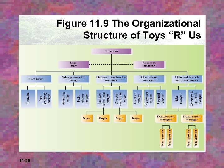 Figure 11. 9 The Organizational Structure of Toys “R” Us 11 -20 