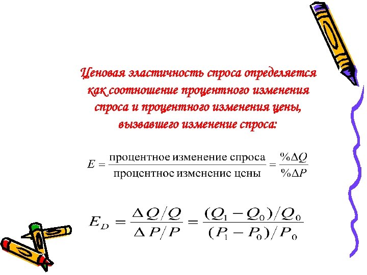 Ценовая эластичность спроса и предложения презентация