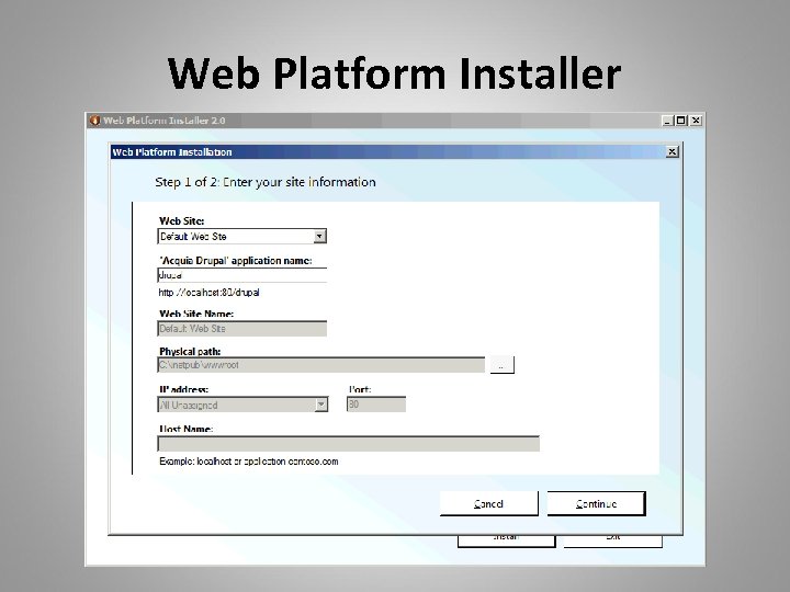Web Platform Installer 