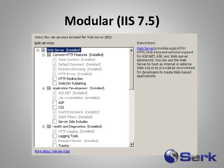 Modular (IIS 7. 5) 