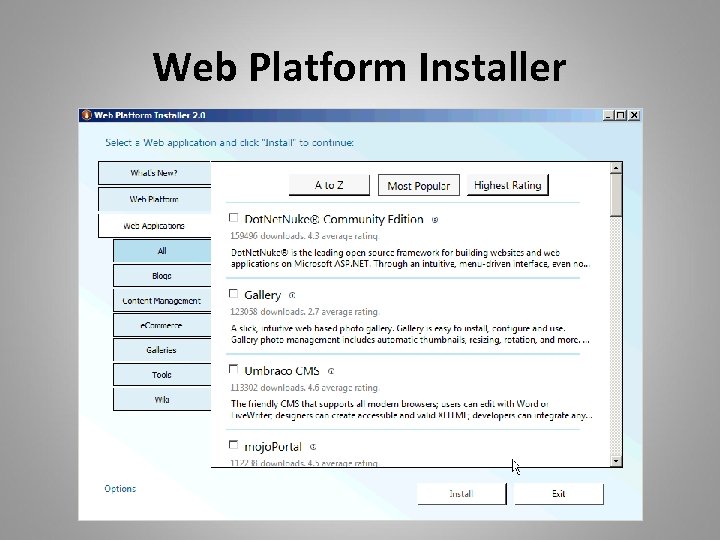 Web Platform Installer 