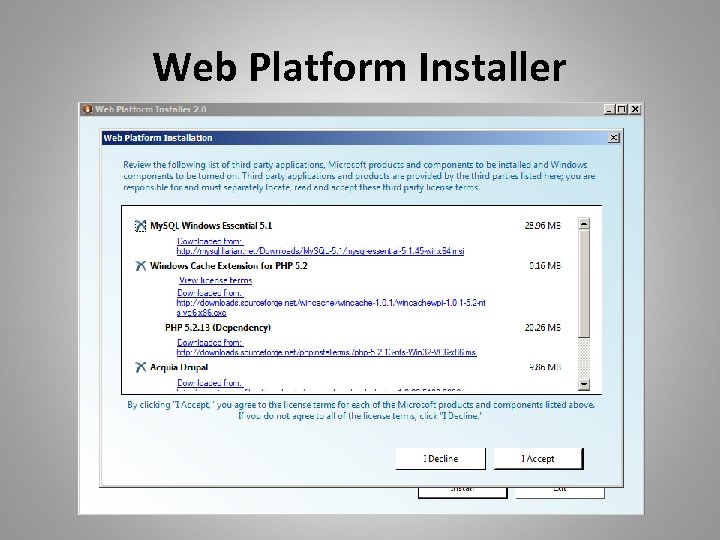 Web Platform Installer 