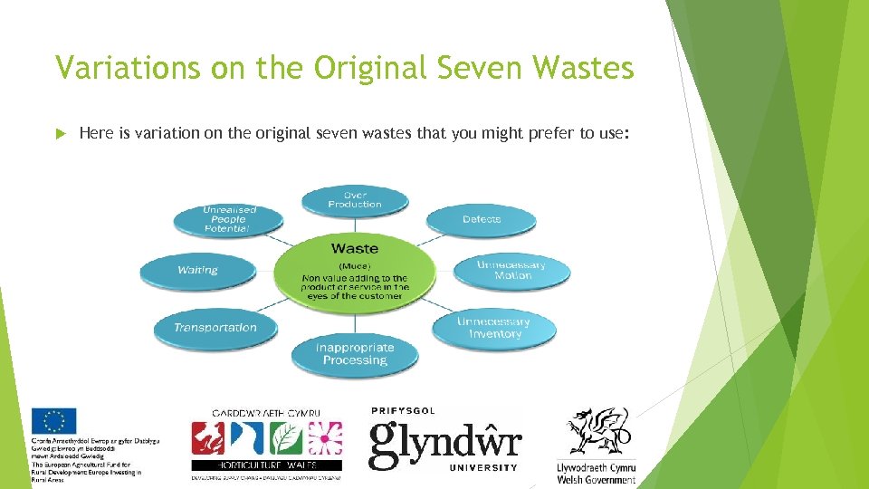 Variations on the Original Seven Wastes Here is variation on the original seven wastes