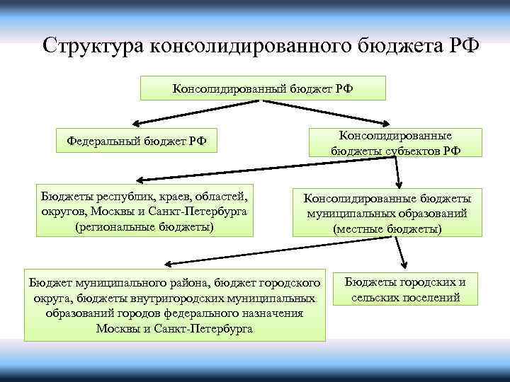 Консолидируемый бюджет это