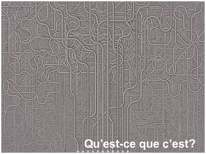 Qu’est-ce que c’est? 