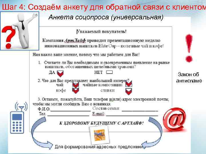 Лист обратной связи образец