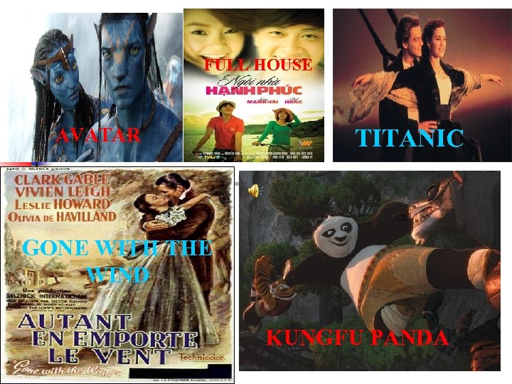 FULL HOUSE AVATAR TITANIC GONE WITH THE WIND KUNGFU PANDA 