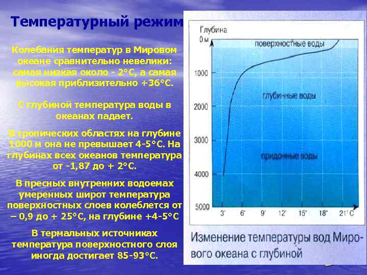 Водные массы температура. Температурный режим вод мирового океана. Изменение температуры океана. Распространение температурных колебаний в воде.. Температурный режим водной среды.