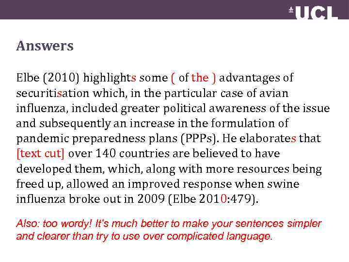 Answers Elbe (2010) highlights some ( of the ) advantages of securitisation which, in