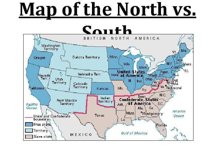 what were the names for the north what was the south called in the civil war