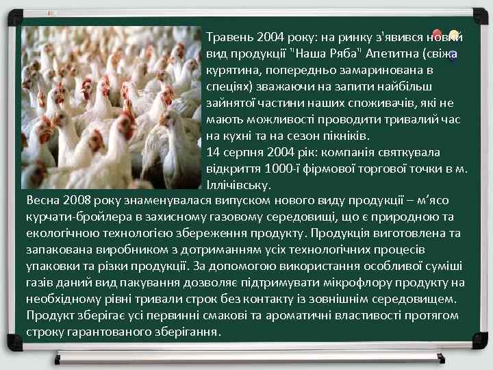 Травень 2004 року: на ринку з'явився новий вид продукції 