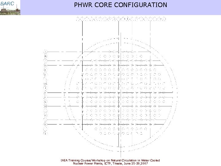 BARC PHWR CORE CONFIGURATION IAEA Training Course/Workshop on Natural Circulation in Water Cooled Nuclear