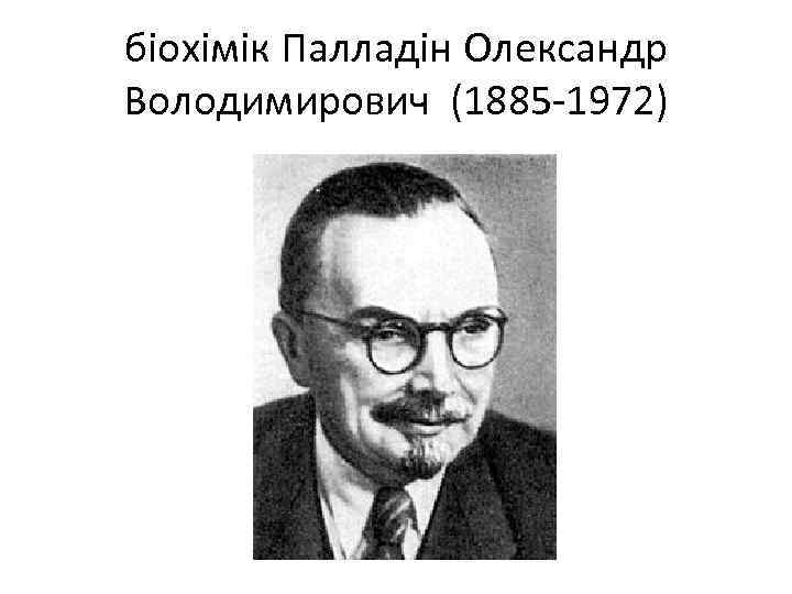 біохімік Палладін Олександр Володимирович (1885 1972) 