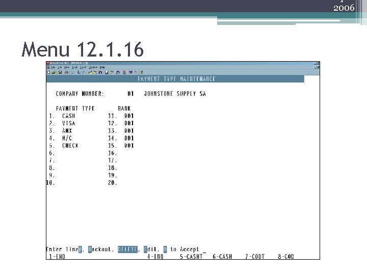 2006 Menu 12. 1. 16 