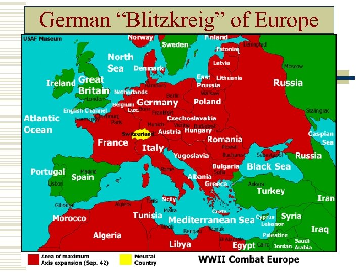 German “Blitzkreig” of Europe 