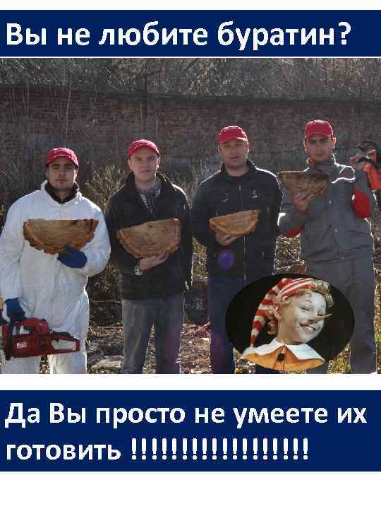 Вы не любите буратин? Да Вы просто не умеете их готовить !!!!!!!!! 