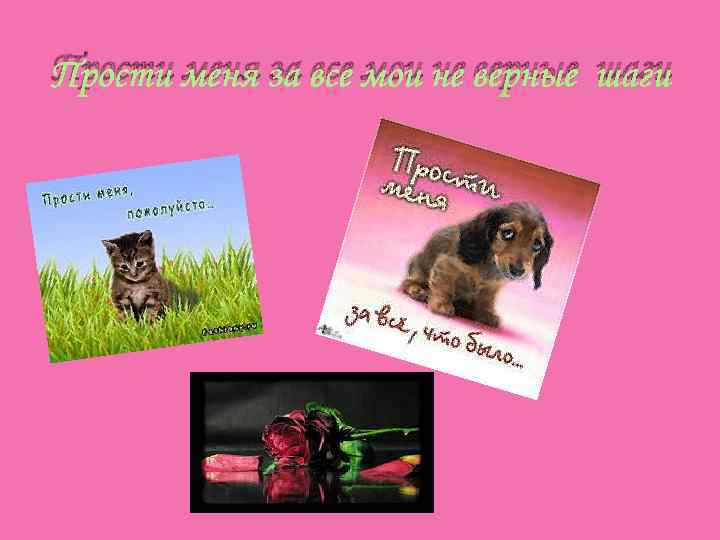 Прости меня за все мои не верные шаги 