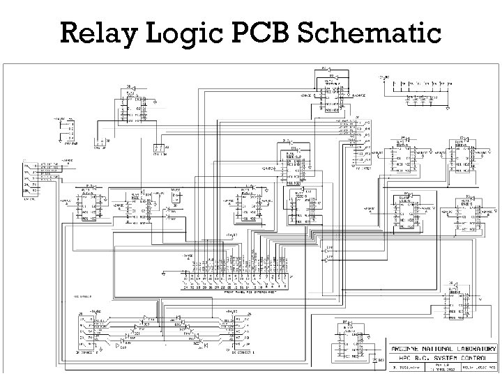 Relay Logic PCB Schematic 