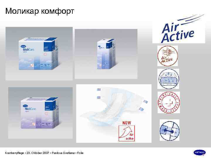 Моликар комфорт Krankenpflege • 23. Oktober 2007 • Pavlova Svetlana • Folie 