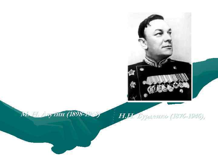 М. Н. Акутин (1898 -1948) Н. Н. Бурденко (1876 -1946), 