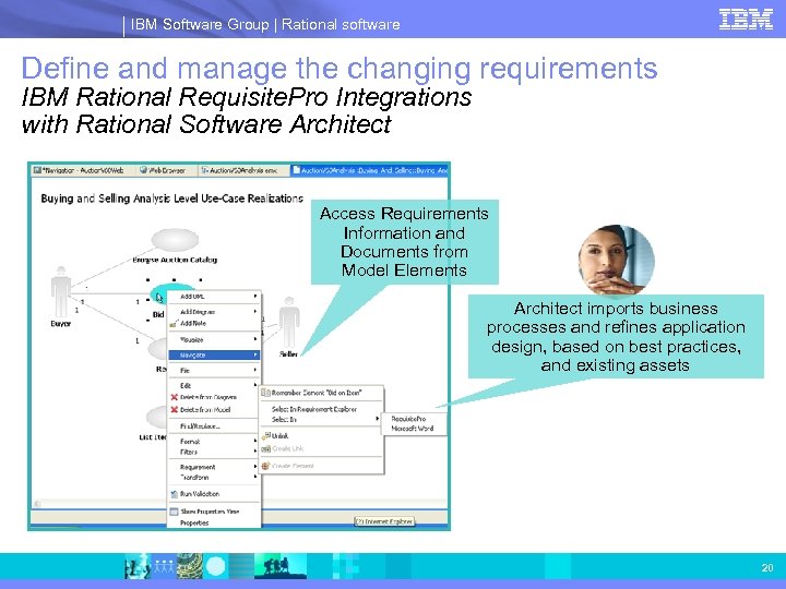 IBM Software Group | Rational software Define and manage the changing requirements IBM Rational