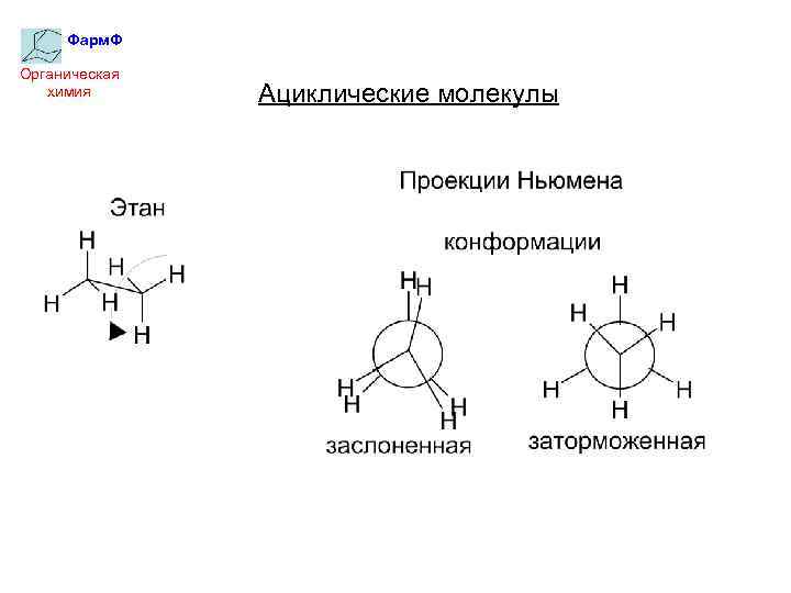Фарм. Ф Органическая химия Ациклические молекулы 
