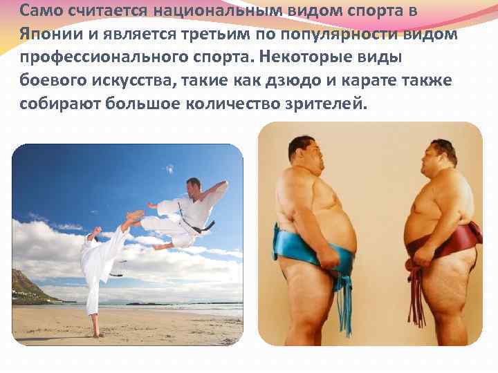 Само считается национальным видом спорта в Японии и является третьим по популярности видом профессионального