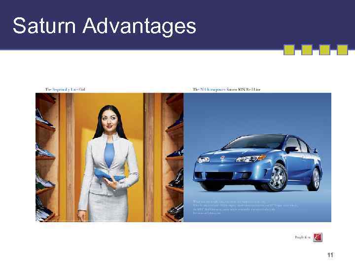 Saturn Advantages 11 