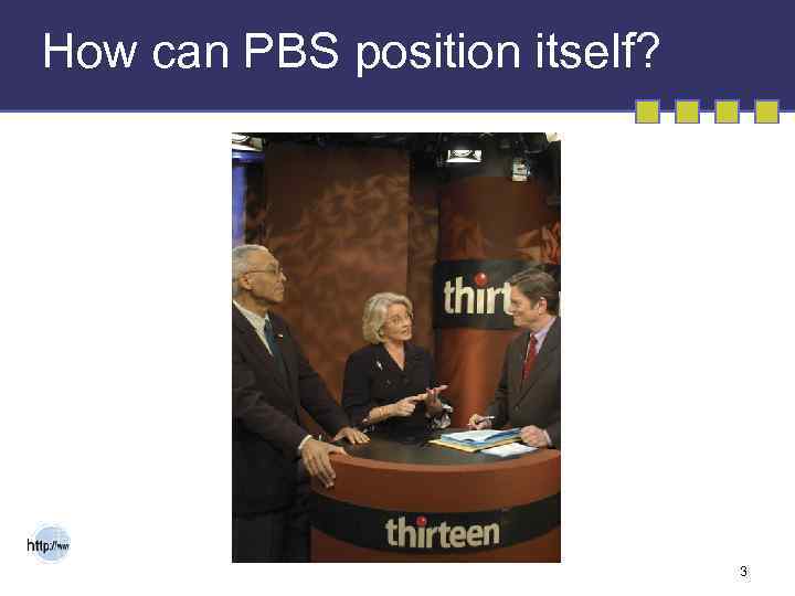 How can PBS position itself? 3 