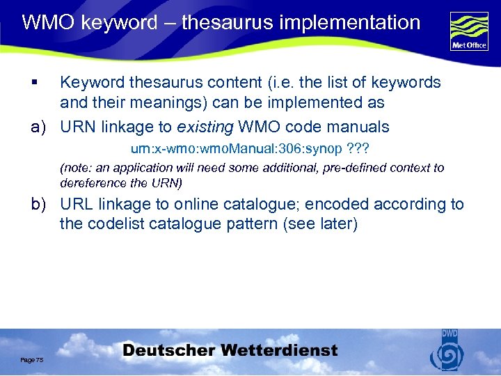 WMO keyword – thesaurus implementation § Keyword thesaurus content (i. e. the list of