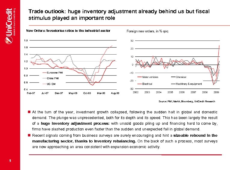 Trade outlook: huge inventory adjustment already behind us but fiscal stimulus played an important