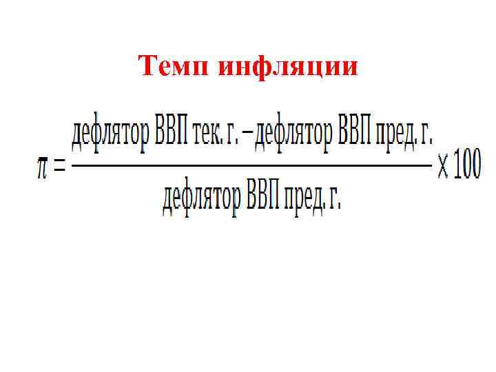 Темп инфляции 