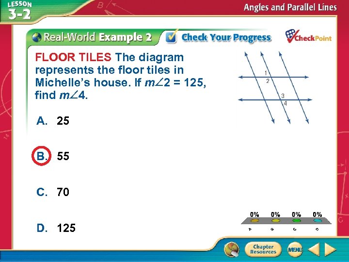 FLOOR TILES The diagram represents the floor tiles in Michelle’s house. If m 2