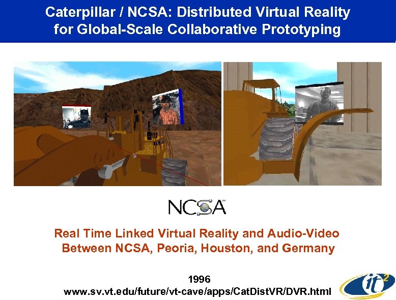 Caterpillar / NCSA: Distributed Virtual Reality for Global-Scale Collaborative Prototyping Real Time Linked Virtual