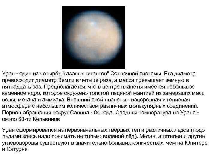 Уран - один из четырёх 