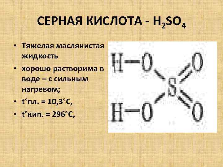 H2so4 схема образования