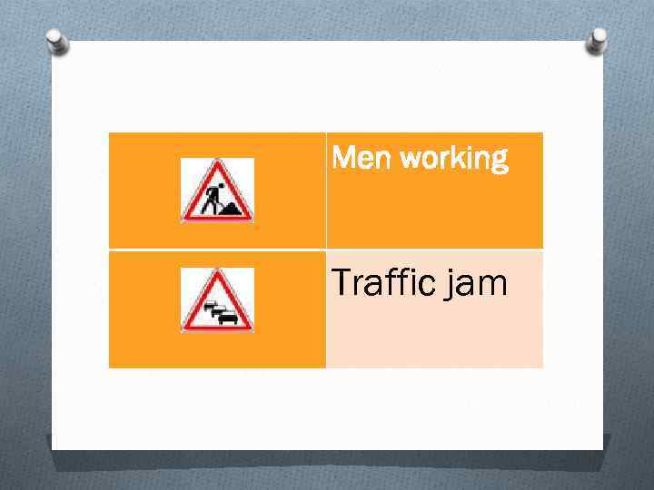 Men working Traffic jam 