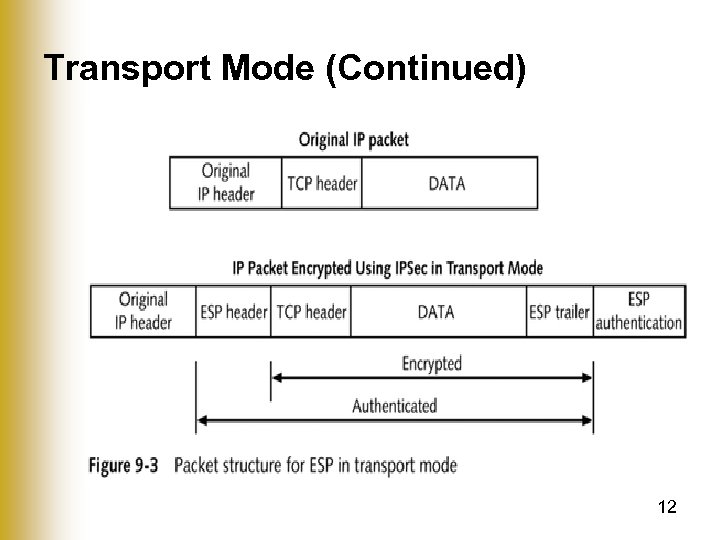 Transport Mode (Continued) 12 